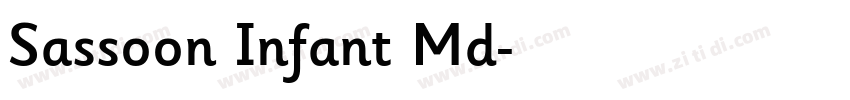 Sassoon Infant Md字体转换